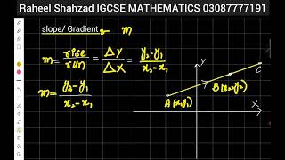 Coordinate Geometry lec 1IGCSE MATHEMATICS 0580 [upl. by Suoicserp]