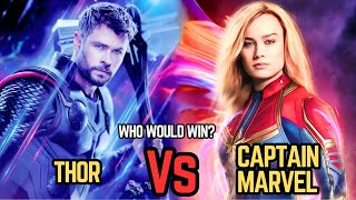 Thor Vs Wanda Vs Dr Strange Vs Captain Marvel  Who is the Most Powerful Avenger   IN HINDI [upl. by Bettine]