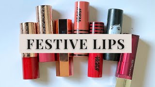 Affordable Festive Lips  Kay beauty  Nykaa Cosmetics  Praush Beauty  Elle 18 and more [upl. by Ettari]