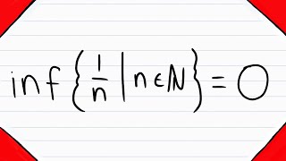 Proof Infimum of 1n  0  Real Analysis [upl. by Clark]