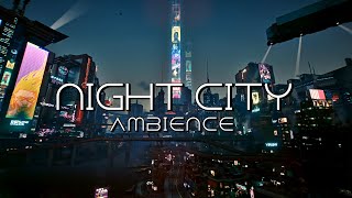 ASMR Night City Cyberpunk Ambience  9 Hours [upl. by Karen]