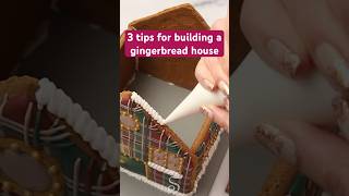 3 tips for building a gingerbread house cookiedesign christmas icing gingerbread royalicing [upl. by Barcroft]