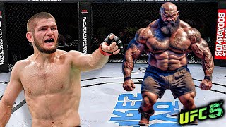 Khabib Nurmagomedov vs Yard Man EA sports UFC 5 [upl. by Worden]