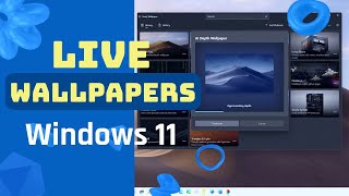 Windows 11 Set a LIVE wallpaper to animate your desktop [upl. by Catto]