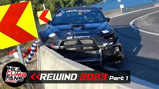 BEST of Hill Climb 2023  HCF Rewind 23  speed sparks fails crashes ☆ part 1 [upl. by Edgar]