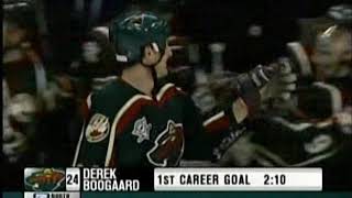 Derek Boogaard scores his first NHL career goal against Nabokov [upl. by Harriott]