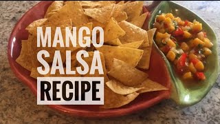 Mexican Mango Salsa Recipe Restaurant Style by Our Moms Recipes [upl. by Atinyl948]