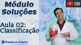 Classificação de soluções  Aula 02  soluções youtubeedu [upl. by Mariele]