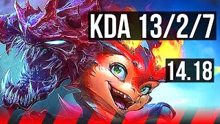 CHOGATH vs SMOLDER TOP  1327 1200 games Dominating Rank 12 Cho  EUW Grandmaster  1418 [upl. by Ayiram679]