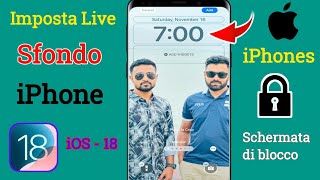 Come impostare uno sfondo animato su iPhone iOS  18  Imposta uno sfondo animato su iPhone [upl. by Okramed]