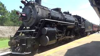 Tennessee Valley Railroad Museum Railfanning 72517 feat SOU 4501 [upl. by Barbe33]