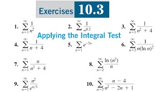 Convergence and divergence of series By Integral Test  Thomas calculus Exercise 103 question 110 [upl. by Shewmaker]