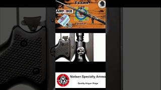 Airforce Texan 257 shooting Nielson 85 Gn Rebated Boat Tail slugs 85 yards airgunhaunting [upl. by Garcon187]