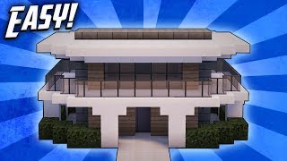 Minecraft How To Build A Small Modern House Tutorial 12 [upl. by Aieki]