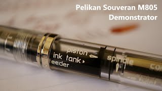 Quick Look Pelikan Souveran M805 Demonstrator 2015 model [upl. by Reinnej]