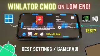 WINLATOR CMOD On LowEnd Android Phone Test  Setup amp Best Settings [upl. by Ardnassac250]