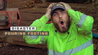 DISASTER pouring footing [upl. by Annair]