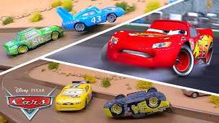 Lightning McQueens Top Racing Crashes and Stunts  Pixar Cars [upl. by Linoel608]