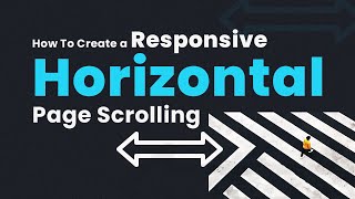 How To Create a Responsive Horizontal Page Scrolling  Javascript [upl. by Naesad]