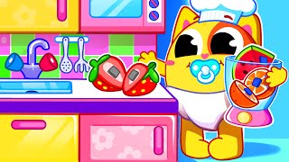 Toy Kitchen for Kids  Funny Songs For Baby amp Nursery Rhymes by Toddler Zoo [upl. by Eilitan925]