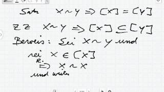 Äquivalenzrelation und Äquivalenzklassen Analysis [upl. by Sivrahc]