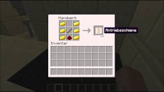 Minecraft Antriebsschiene Craften [upl. by Tunk]