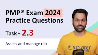 PMP® Exam Practice questions  Task 23 Assess and Manage Risk  PMP® Exam preparation by Edzest [upl. by Shulock]