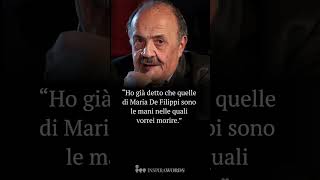 Le più Belle Frasi di Maurizio Costanzo sullamore e su Maria De Filippi shorts mauriziocostanzo [upl. by Vaules241]