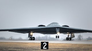 B2 Stealth Bomber Landing Whiteman Air Force Base [upl. by Nnylyma697]