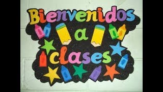 IDEAS PARA HACER CARTELERAS CARTELES PARA EL INICIO DEL AÑO ESCOLAR [upl. by Notgnihsaw]