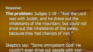 Bible Contradictions Part 16 Is God all powerful [upl. by Leihcim515]