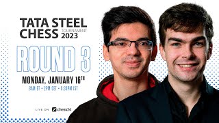 Tata Steel Chess 2023  Round 3  Peter Svidler amp David Howell commentate [upl. by Juli]