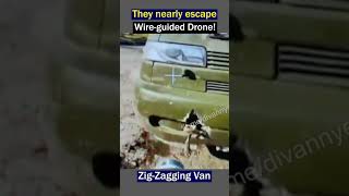 Wire Guided Drone Strikes Van Soldiers Narrowly Escape [upl. by Pence391]