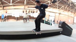 Perfect 360 flip Noseslide Nollie Heel out [upl. by Einahpets]