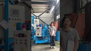 Stop Operation Vacumm hydraulic lubricant oil purifier 2024 oil filtration unit [upl. by Chilton411]