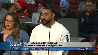 Elk Grove City Council  November 13 2024 [upl. by Neram]