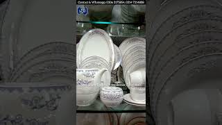 Bone China Dinner Set 61 Pieces Luxury Crockery Wholesale Market Pakistan Noor Sitara Traders Fsd [upl. by Thia325]