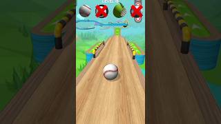 3 balls Vs apple 🍏 balls goingballs goingballsshorts games goingballsgameplay shorts [upl. by Susann]