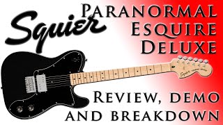 Squier Paranormal Esquire Deluxe Review Demo amp Breakdown squier esquire fender [upl. by Dnalor]