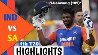 India vs South Africa 4th T20 Highlights 2024  India Dominate SA in 4th T20 Victory indvssa t20 [upl. by Nyrmak]