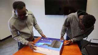 UNBOXING a custom FC Dallas Playstation 4 with Francis Atuahene and Ema Twumasi [upl. by Eteragram]