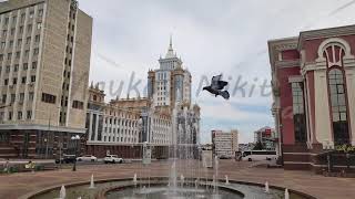 Saransk Russia Adagio Fountain Mordovian State University named after NP Ogareva State Opera [upl. by Ennyrb]