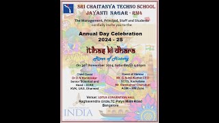 Itihas Ki Dhara River Of History Sri Chaitanya Techno School  Jayanti Nagar [upl. by Eilah]