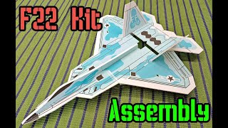 F22 RC Airplane KIT Assembly [upl. by Schnurr]