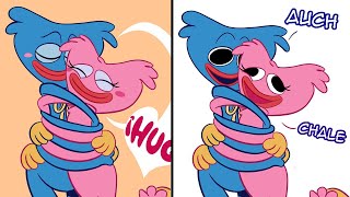 El abrazo de Huggy Wuggy y Kissy Missy LA SECUELA  Poppy Playtime Comic Dub [upl. by Arama]