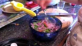 Chef Celly makes Ecuadorian Style pickled onionsGaga [upl. by Ayikahs]