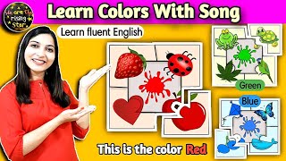 Colors for kids  Colors Song for kids  Simple Sentences  WATRstar [upl. by Bartle]