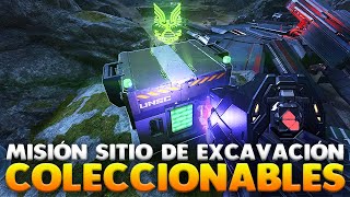 🔴TODOS los COLECCIONABLES de la QUINTA MISIÓN de HALO INFINITE  Sitio de excavación [upl. by Tindall47]