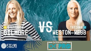 Stephanie Gilmore vs Tatiana WestonWebb  Round Four Heat 3  Outerknown Fiji Womens Pro 2017 [upl. by Atinauj343]