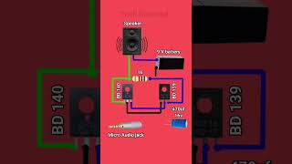 Transistor Audio Amplifier And Project Diagram Circuit reels vlog viralshorts viralreel [upl. by Noret24]